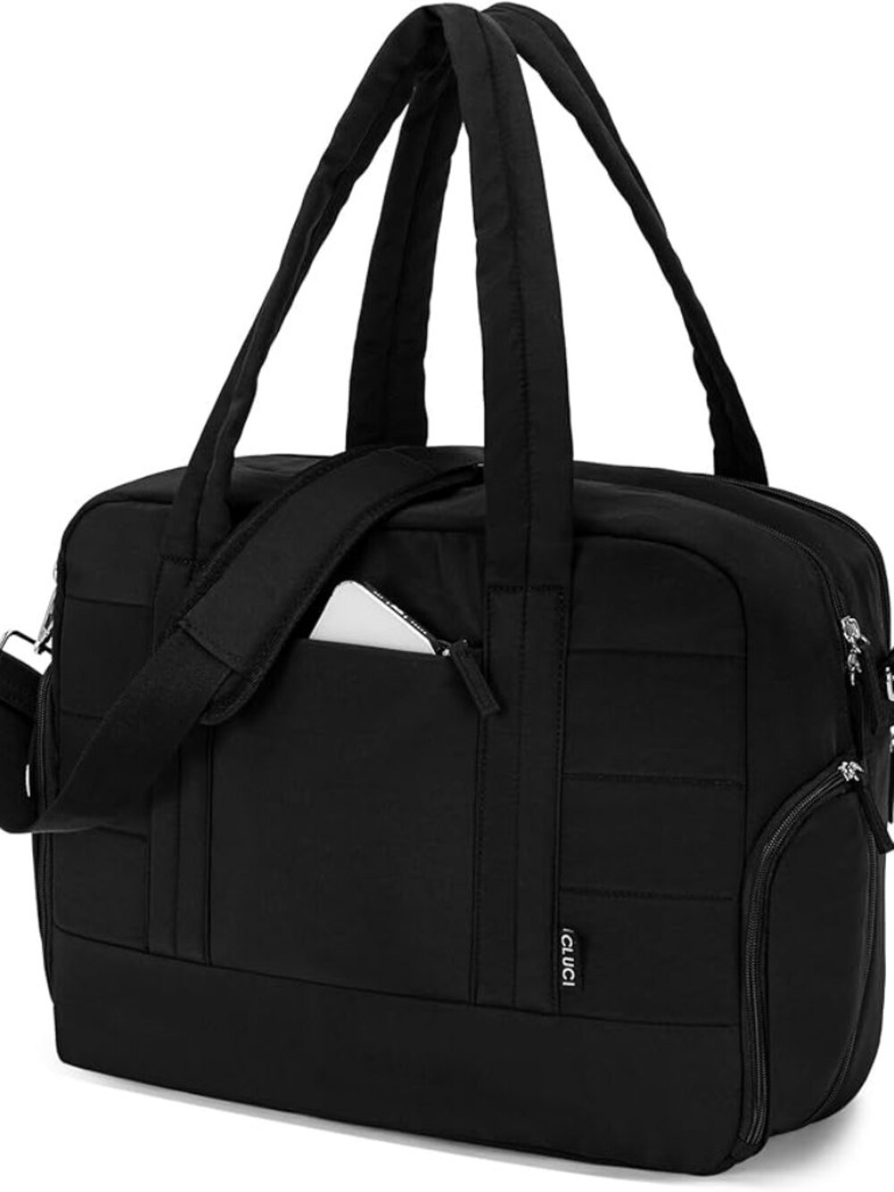 CLUCI Weekender Travel Bag for Women Puffer Tote Bag Carry On Duffle Bag
